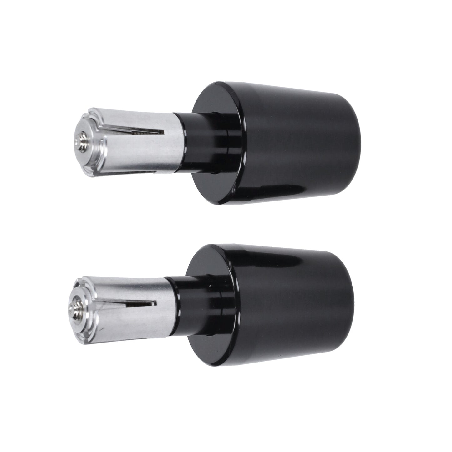 Stuurbalansgewicht set glanszwart voor o.a Piaggio zip DMP