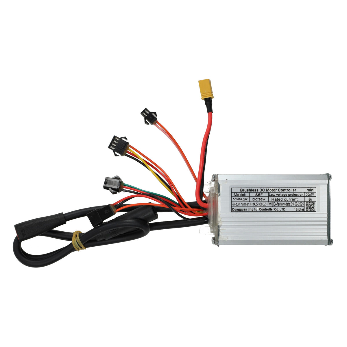Controller Unit C80 Mini 36v 8A (25KM/U) voor 250w Motor - Zwarte Stekker V8 Fatbike