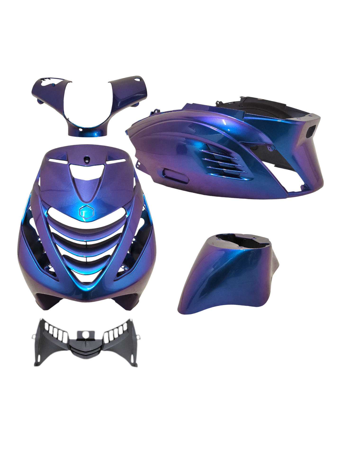Kappenset RS1-Grill Piaggio Zip Porsche Cayman Blauw