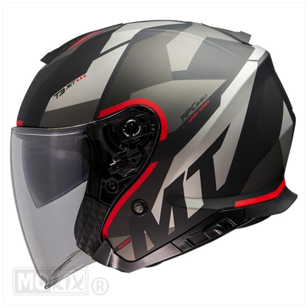 Helm MT Thunder 3 SV Bow zwart/ rood – maat S