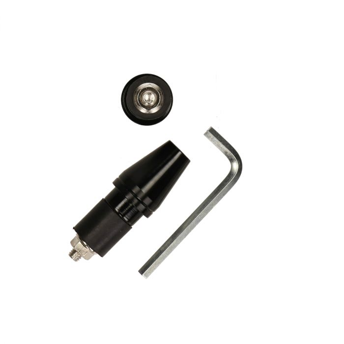 Balansgewichtset/ Stuurgewicht zwart / aluminium DMP