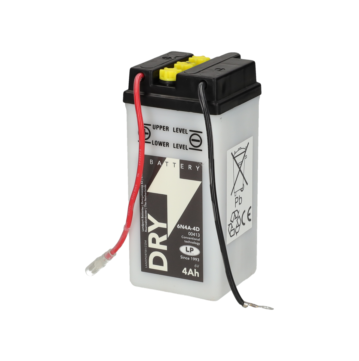 Accu Landport 00413 / 6N4A-4D accu (6V, 4Ah, 10A)