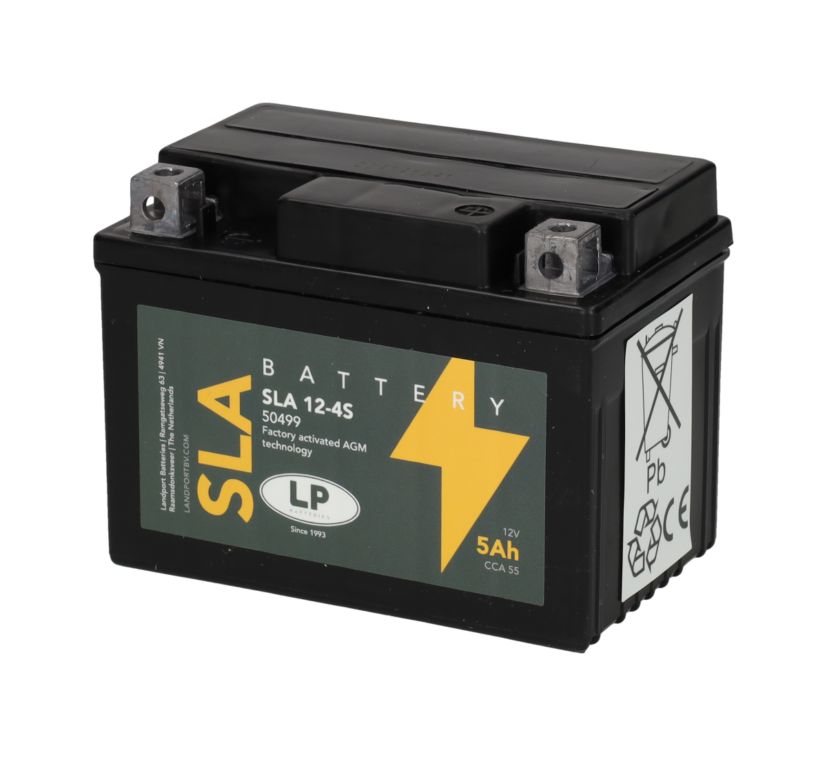 Accu Landport SLA12-4S / YTX4L-BS / LTX4L-BS 12V 5Ah – Piaggio / Kymco / SYM / Gilera / Honda
