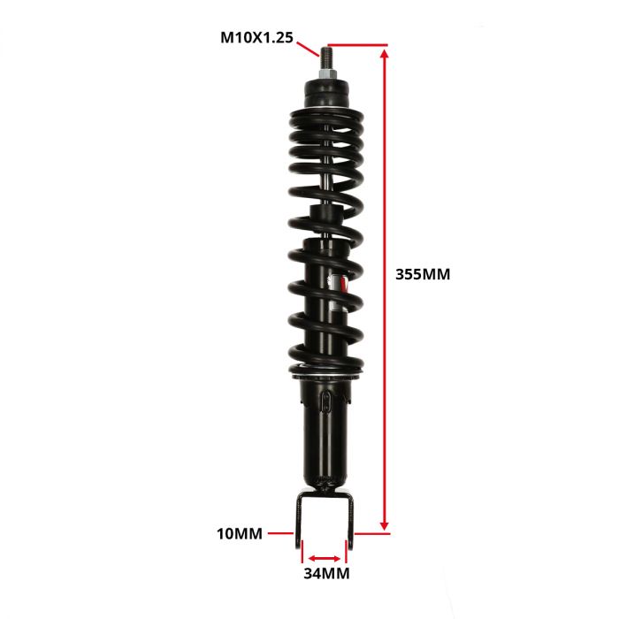 Schokbreker Pro-X serie Vespa / Piaggio / Gilera / Derbi scooters 310mm YSS