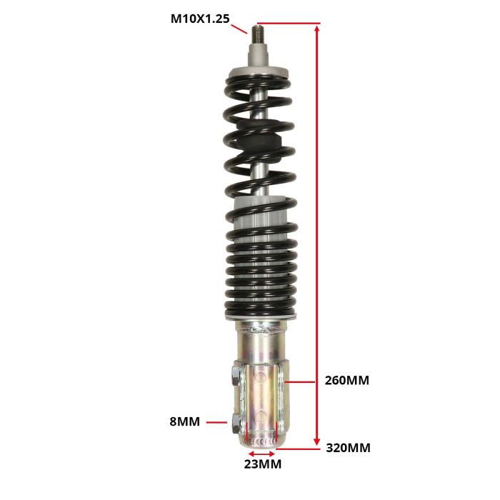 Schokbreker Vespa Primavera / Sprint IGET voorzijde origineel 1c004068r