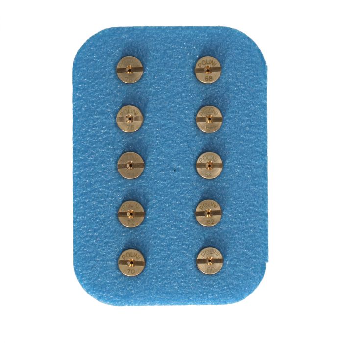 Sproeier set Dellorto alle maten 5 en 6 mm Polini 10-delig