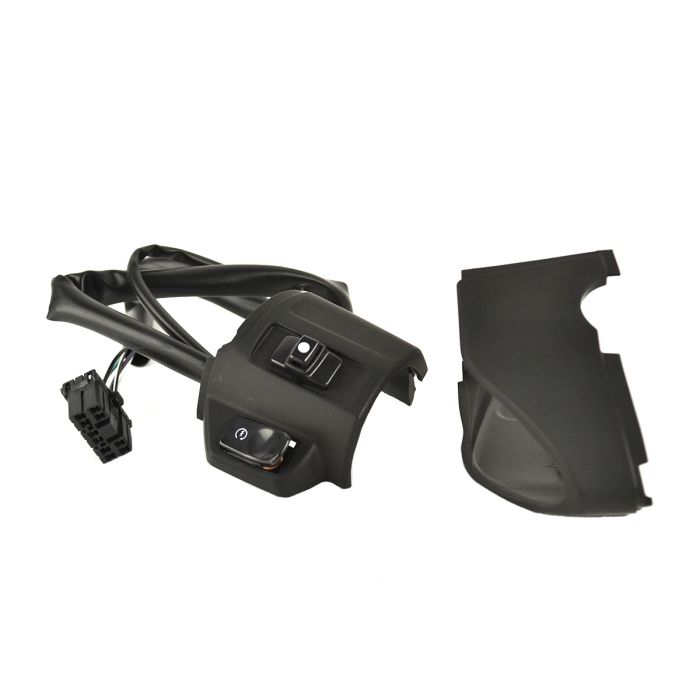 Stuurschakelaar Vespa Primavera / Sprint rechts matzwart compleet met draadboom