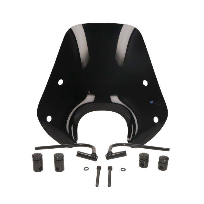 Windscherm Laag Zwart Glans Piaggio Zip