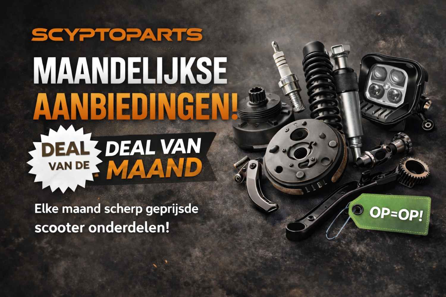 Maandelijkse Aanbiedingen Scooter Onderdelen
