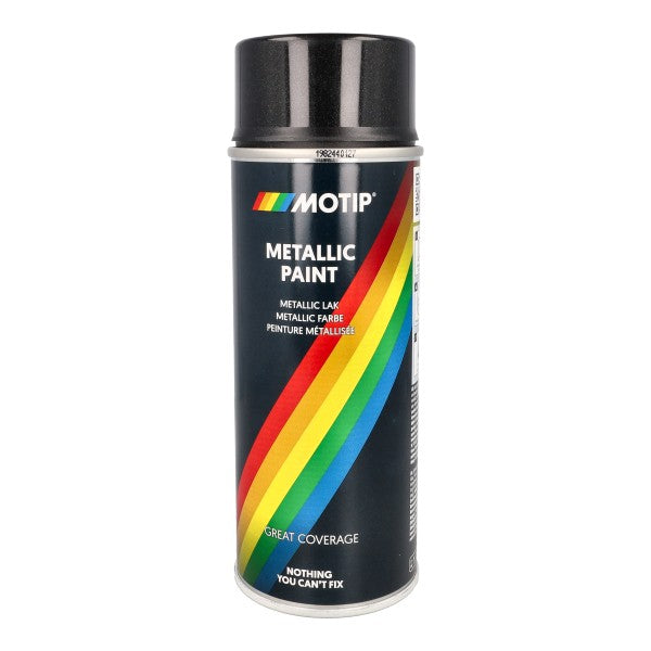 Spuitlak Motip zwart metallic 400 ml 04049