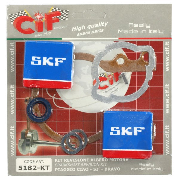 CIF lager- en keerringset krukas Vespa Ciao/Si/Citta