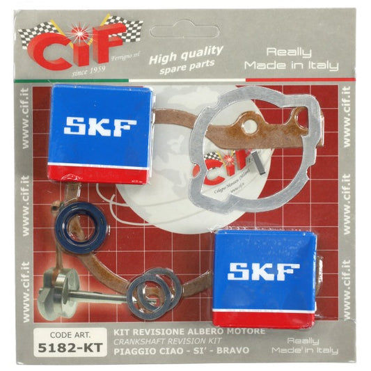 CIF lager- en keerringset krukas Vespa Ciao/Si/Citta