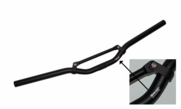 DMP Street Sport stuur aluminium 22mm zwart mat