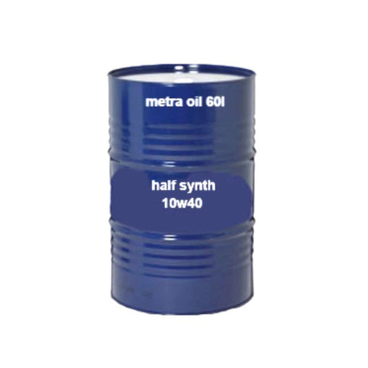 Motorolie 10W-40 half synthetisch scooter 60L vat | Metra Oil