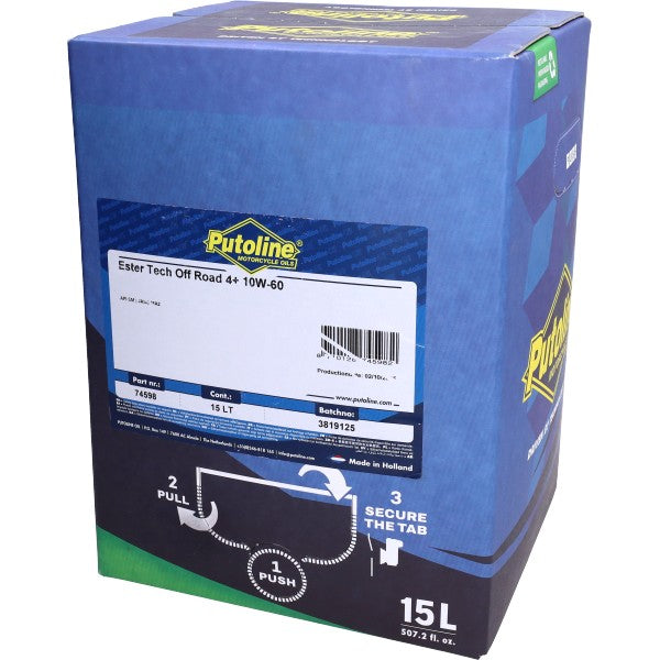 Putoline Ester Tech Off Road 4+ 10W-60 volsynthetische motorolie 15L