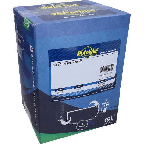 Putoline N-TECH SPR+ 5W-50 4T Motorolie 15L Bag-in-Box