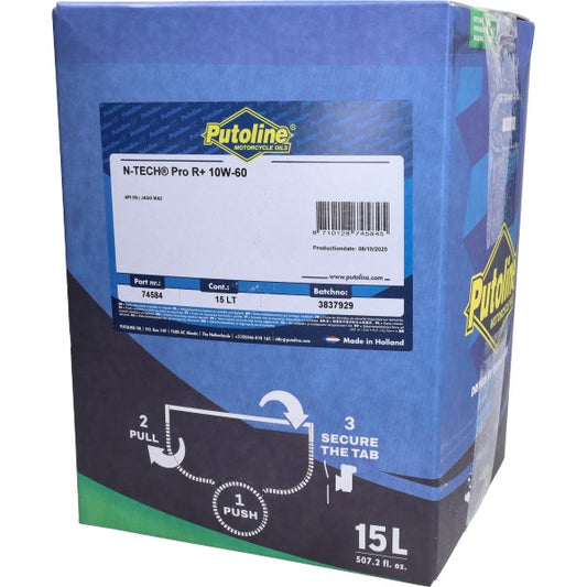 Putoline N-Tech Pro R+ 10W-60 motorolie 15L Piaggio Euro-4/5