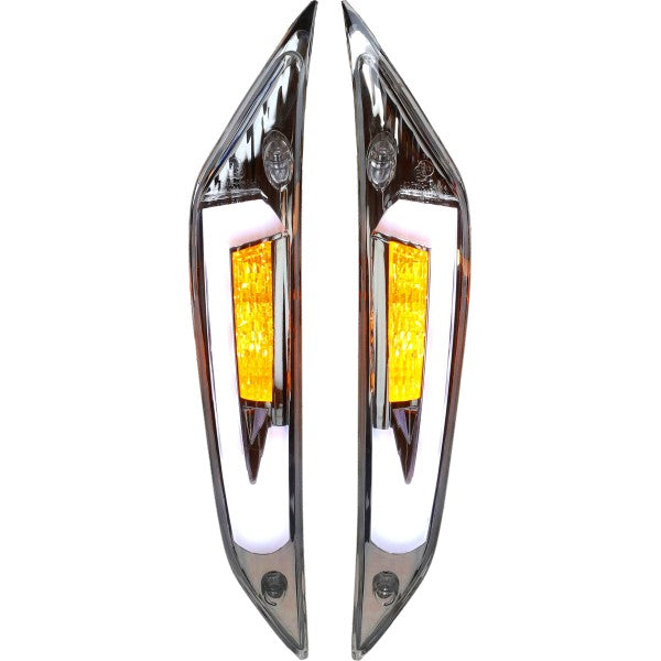 Knipperlichtset POWER1 LED Dagrijverlichting Tube EVO E-Keur voor Helder Piaggio, ZIP2000