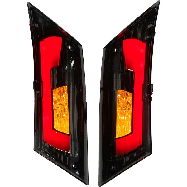 Knipperlichtset POWER1 LED Matrix E-Keur Tube EVO-2 Achter Titanium Piaggio, ZIP2000