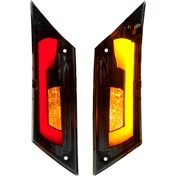 Knipperlichtset POWER1 LED Matrix EVO-3 Achter Titanium Piaggio, ZIP2000