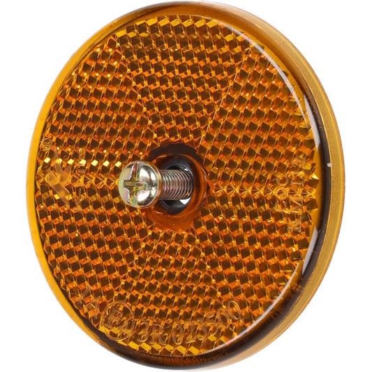 Reflector Rond 60mm Oranje Universeel