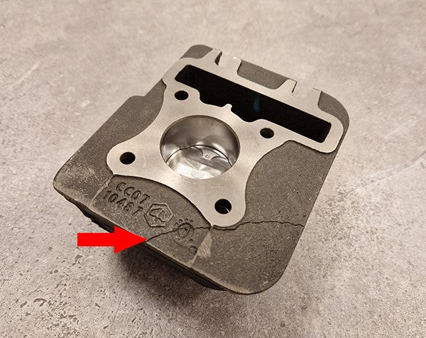 cilinder Piaggio origineel + zuiger euro-4 !! SCHADE !! primavera 4t-3v, sprint 4t-3v, zip 4t [euro4], liberty IGET 1a010757