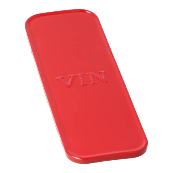 Framenummerklepje Rood VX50=OP=OP