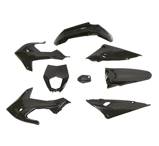 Plaatwerkset / Kappenset Rieju MRT 50 SM & MRT Pro 50 2022> – Zwart Glans (8-delig)