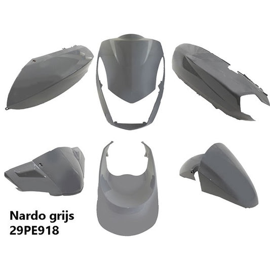 Plaatwerkset Power1 Euro-2 Nardo Grijs Glans – 6-Delig (Peugeot Kisbee)