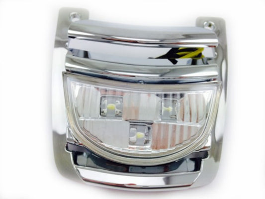Rooster + LED Lamp Midden Voorzijde Chroom Vespa S=op=op