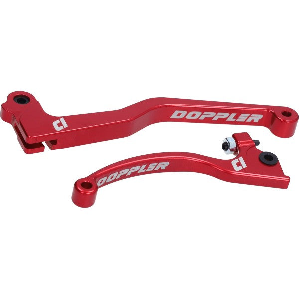 Doppler greepset rem + koppeling CNC AJP Rieju MRT v.a. 2018 rood