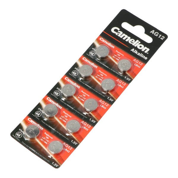 Batterij Camelion 1, 5v LR43 Knoop Cel 10 Stuks
