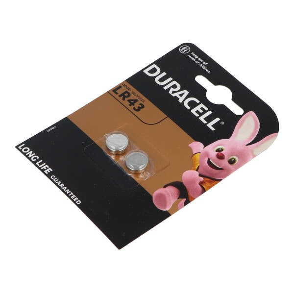 Batterij Duracell 1, 5v LR43 Knoop Cel 2 Stuks