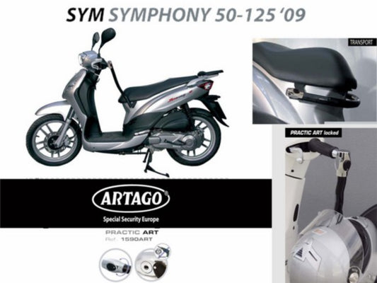Stuurslot Artago Antirobos Luxe SYM Symphony St
