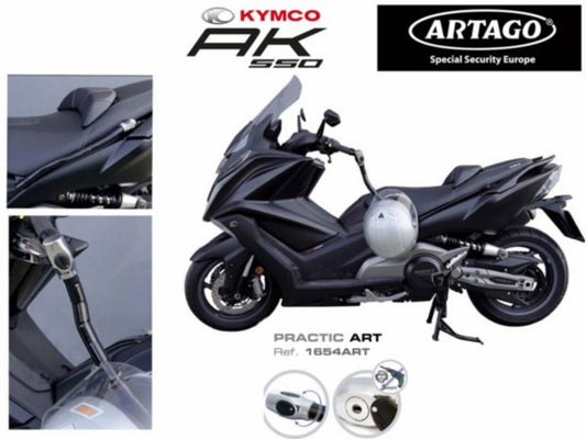 Stuurslot Artago Antirobos Luxe Kymco AK550=OP=OP