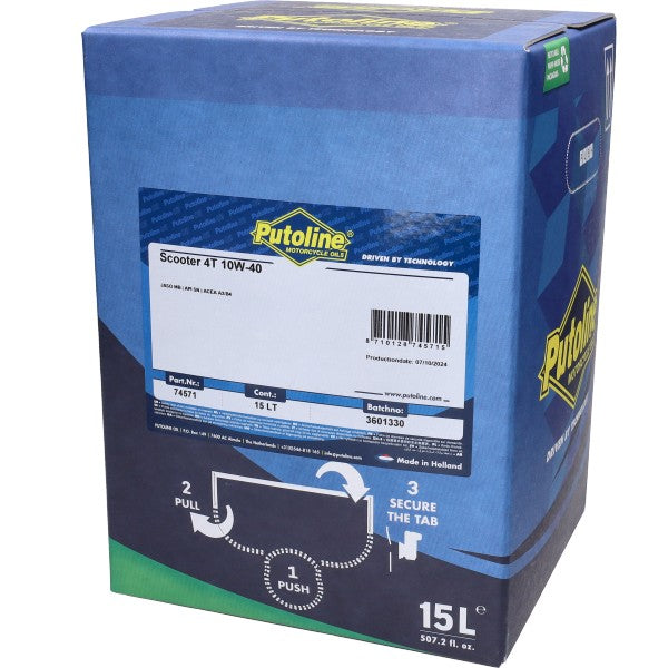 Motorolie Putoline 10W40 Half Synth Scooter 15l 74571