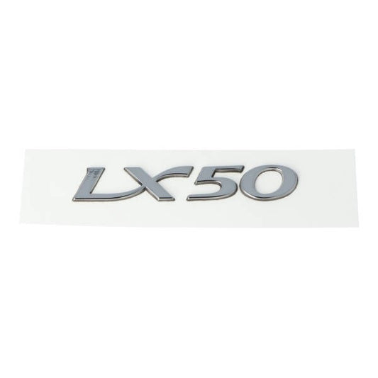 Sticker Zijscherm Woord LX50 Aluminium
