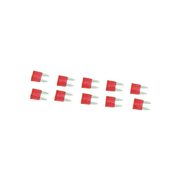 Zekering Model Insteek Klein 10amp Rood 10PCS