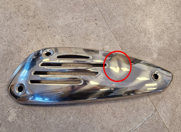 Origineel hitteschild uitlaat Piaggio/Vespa 8454655 schade