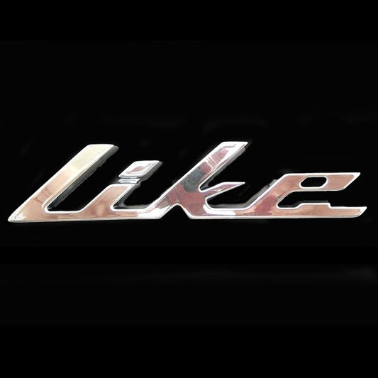 Sticker Kymco Origineel Woord [Like] Chroom New Like 86202-ACC1-E10-T01
