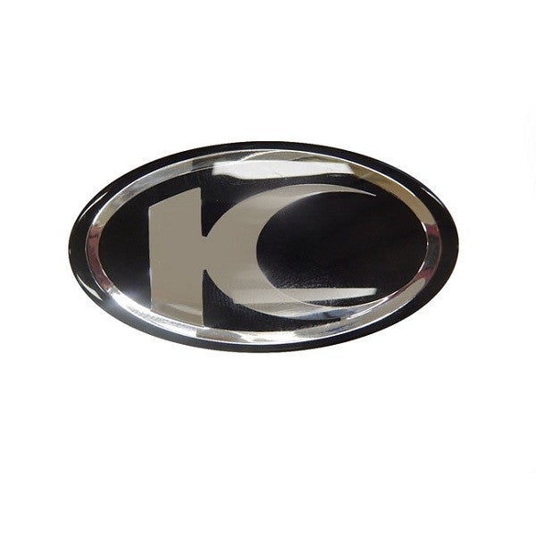 Sticker Kymco Origineel Logo Dik Zwart/chroom Agility 16+, Downtown, New Like, SUPER-8 86102-ALG1-E00-T01