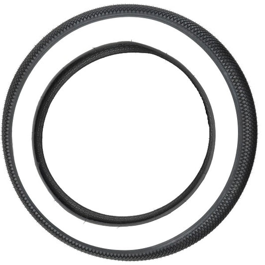 Fatbike buitenband 20x4.0 white wall wegprofiel TT