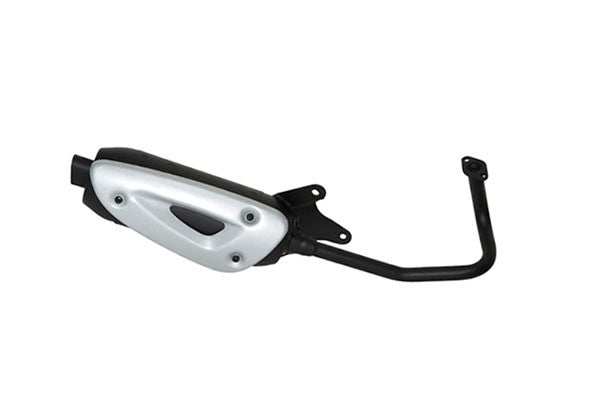 Tecno uitlaat standaard model straight 10 inch zwart Kisbee 4T