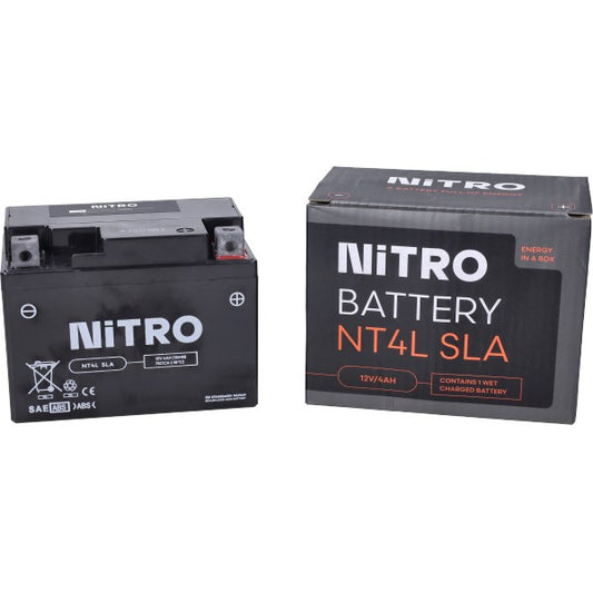YT4L-BS / NT4L-BS Nitro Gel accu 12V 4Ah – Piaggio LC