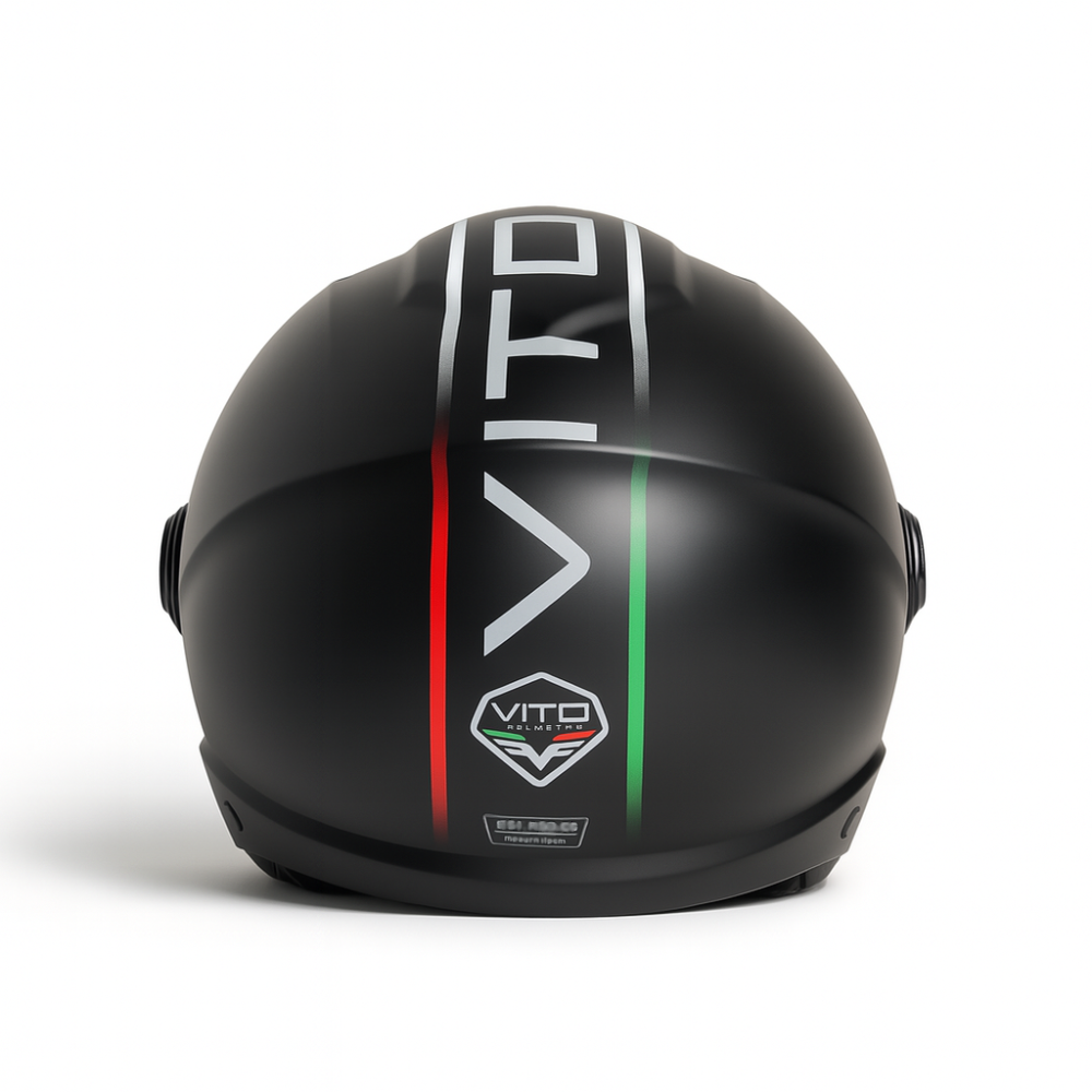 Helm vito jet lavori - mat zwart - Nieuwe Variant