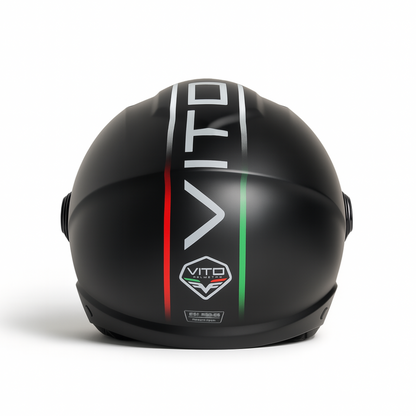 Helm vito jet lavori - mat zwart - Nieuwe Variant