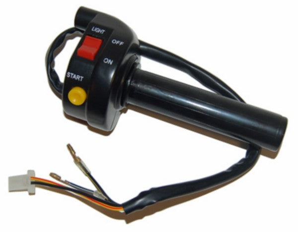 DMP gashendel + stuurschakelaar compleet universeel scooter