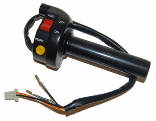 DMP gashendel + stuurschakelaar compleet universeel scooter