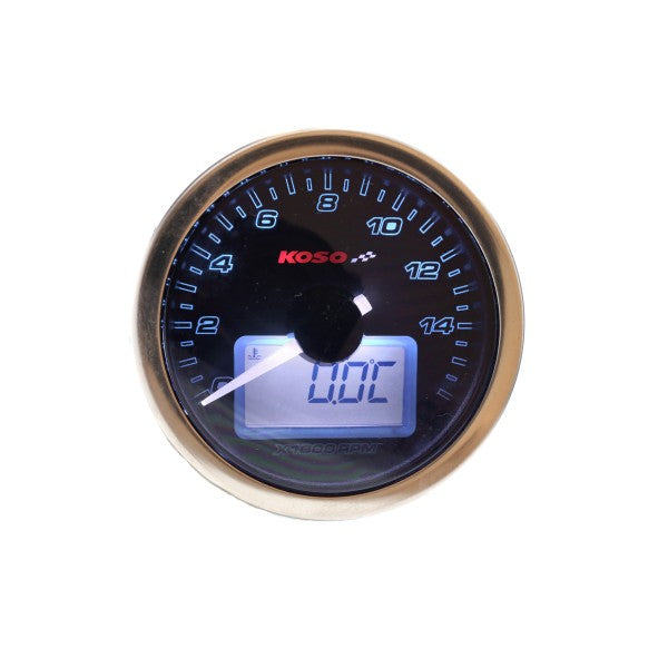 Koso toerenteller met temperatuur 55mm BA554B12