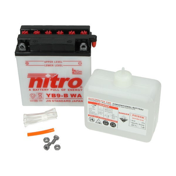 Accu Nitro NB9-B/YB9-B voor ET4, Fly 4T, Liberty 4T, Runner